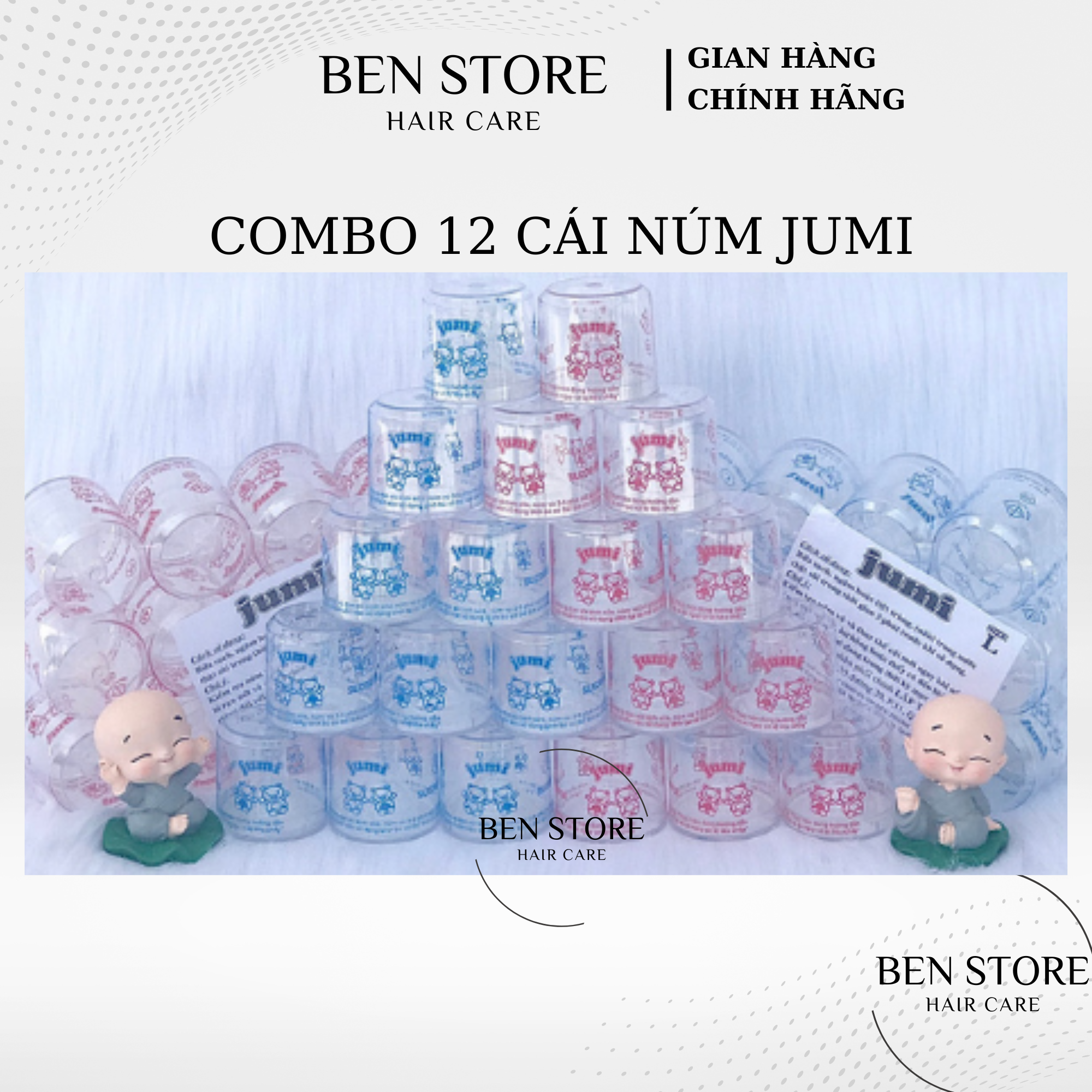 Núm vú jumi, lốc 12 cái jumi chính hãng - chính hãng