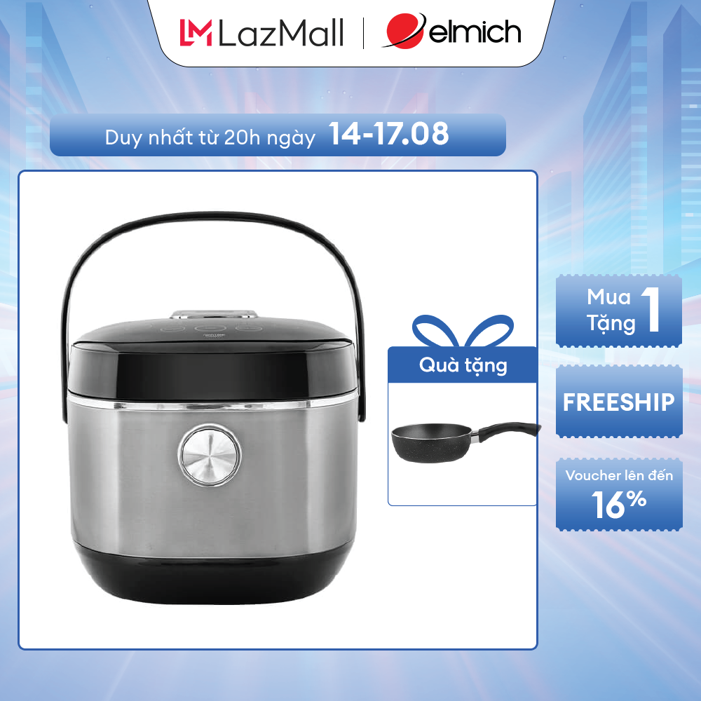 07-10.08)nồi cơm điện tử lòng niêu cao cấp elmich 1,8l rce-1790