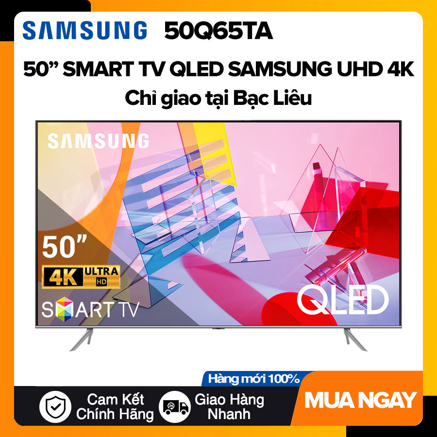 Smart tivi qled samsung 50 inch uhd 4k - model 50q65ta tivi giá rẻ - hàng chính hãng