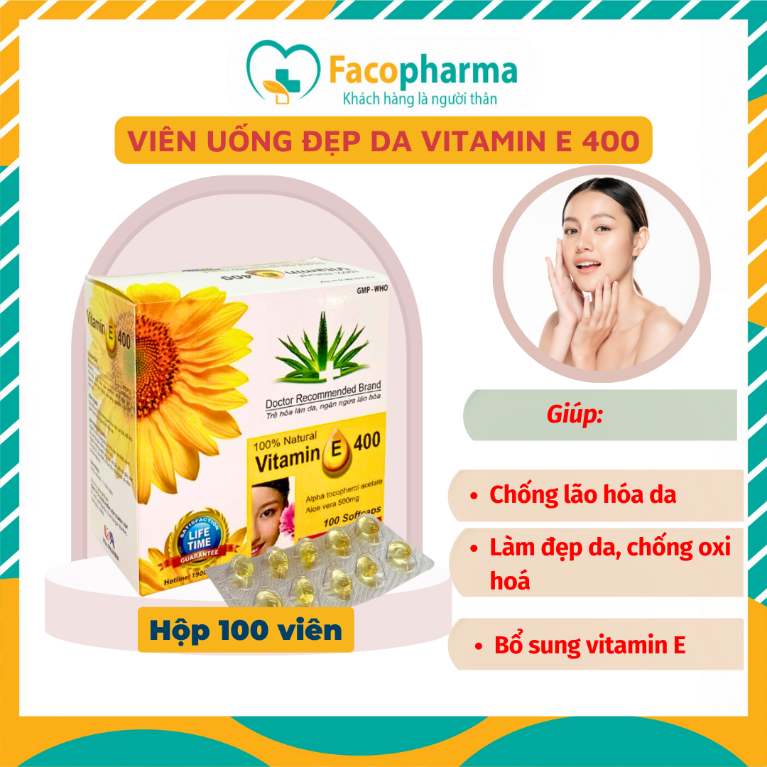 Vitamin E400 tablet vitamin E skin rejuvenation kit helps prevent aging