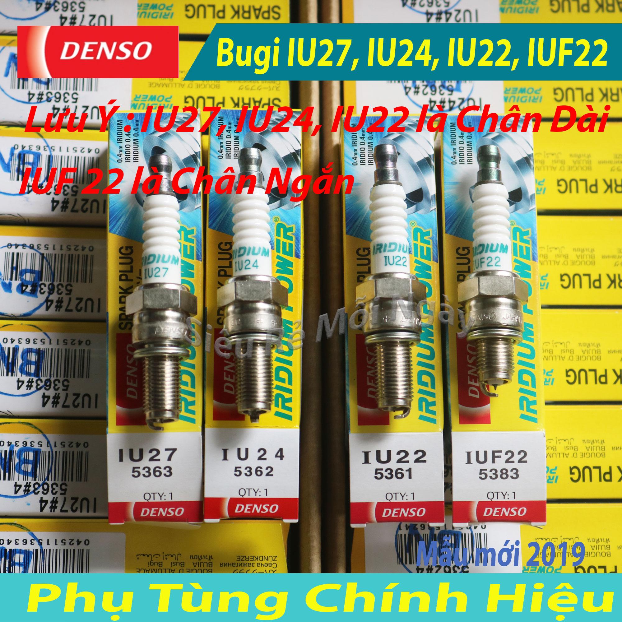 [HCM]Bugi Iridium Denso IU 27 Exciter 150 Winner Sonic Raider Fi ( Chân Dài )