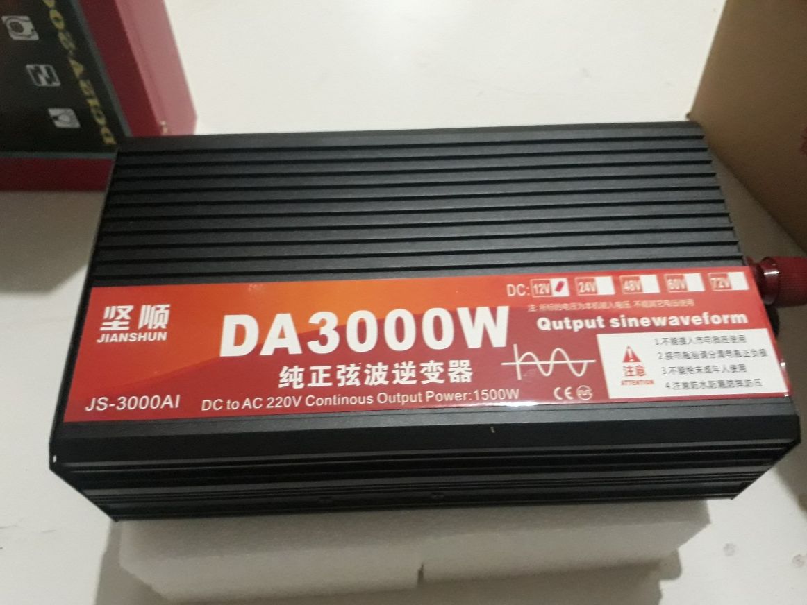Bộ đổi nguồn điện 12v lên 220 sin chuẩn 3000w da