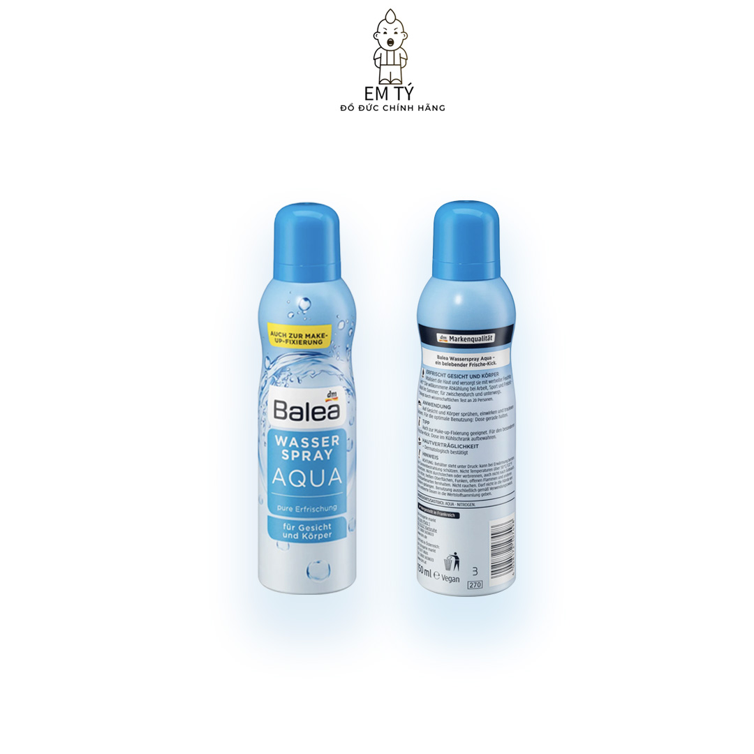 Xịt khoáng biển BALEA SPRAY AQUA Nội địa Đức 150ml - Em Tý Store