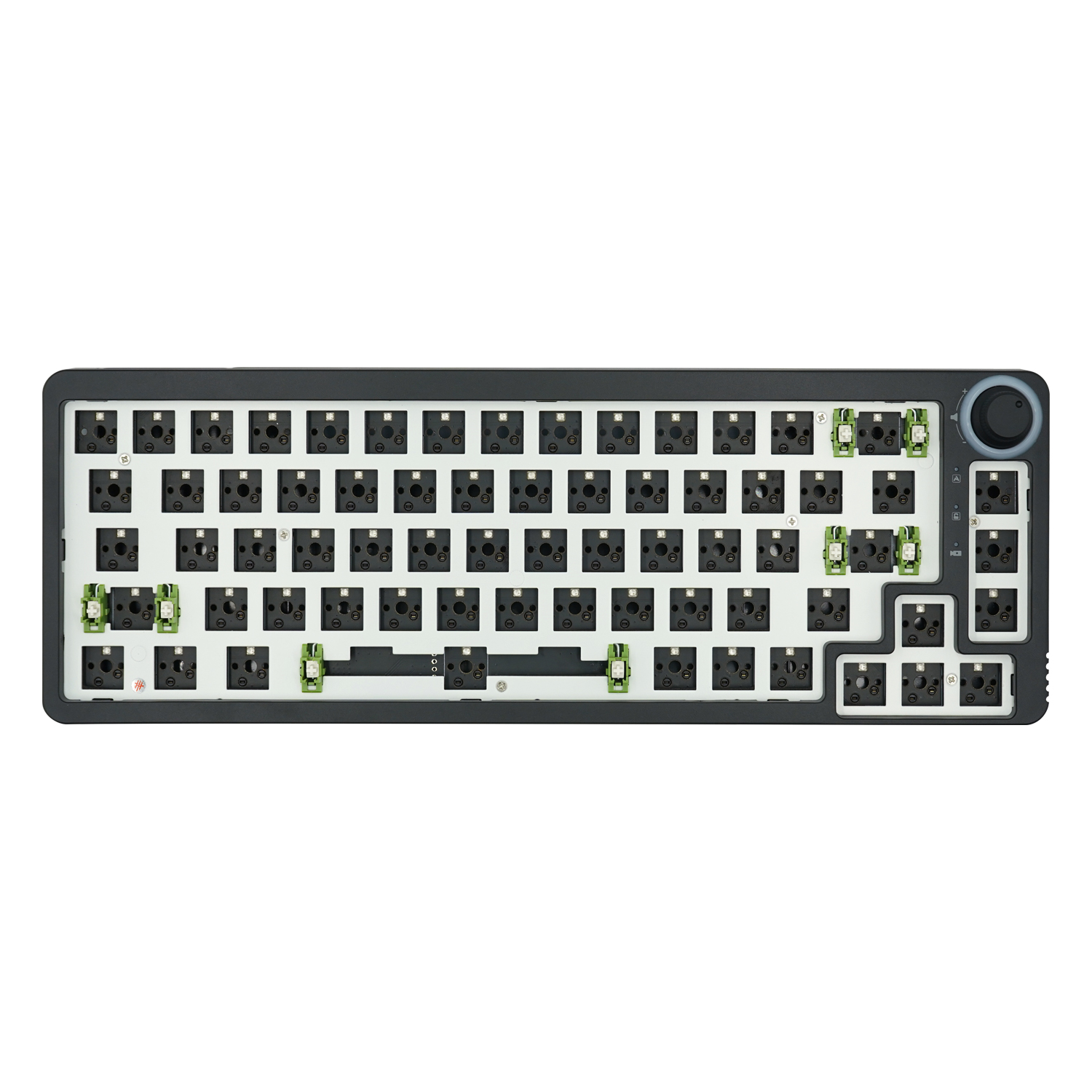 KT680 Tùy chỉnh PCB Hot Swap RGB Knob Bàn phím cơ khí Kit 68 phím Single/Three Mode Có dây/2.4G Kết nối không dây/Bluetooth