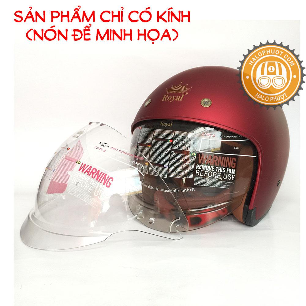 Kính thay thế cho nón bảo hiểm Royal M139 (Kính Trong Suốt)