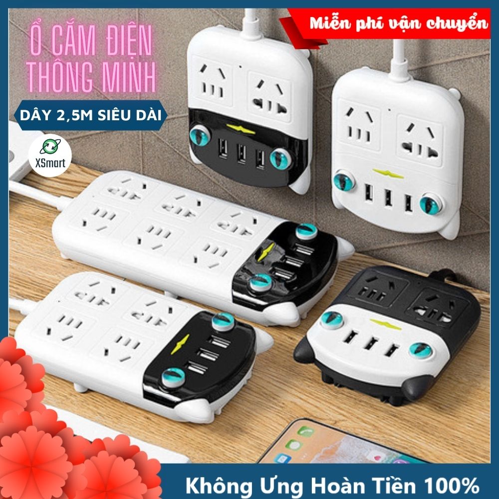Ổ Cắm Điện Thông Minh Đa Tính Năng Chống Giật Điện Hàng Siêu Cao Cấp Có Mút Dính Lên Tường Hay Bất Kỳ Ở Đâu - Ổ Cắm Điện - Ổ Điện