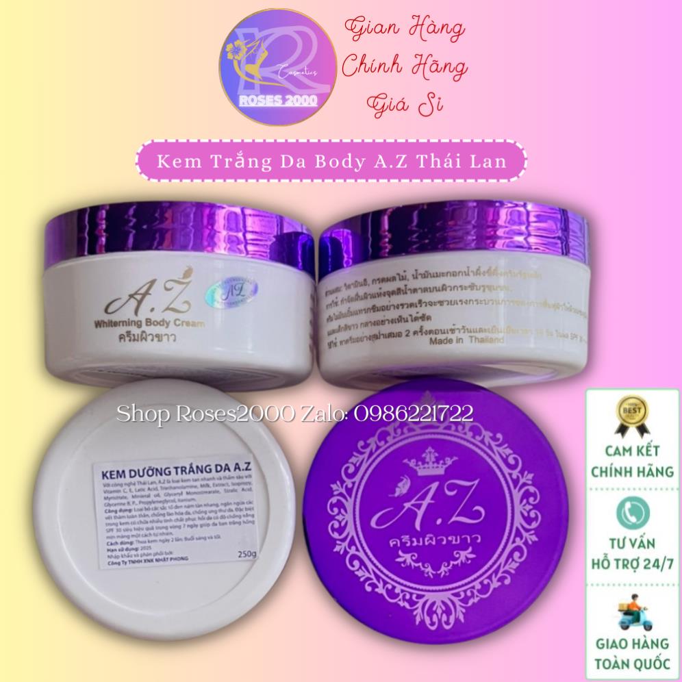 Kem trắng da body az thái lan