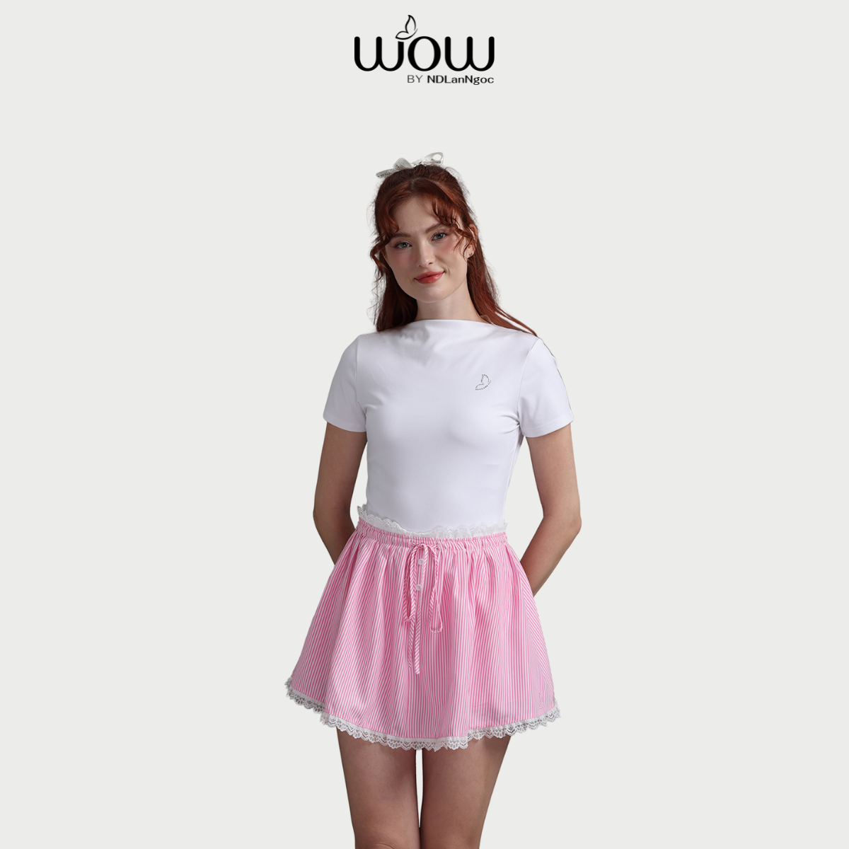 [Hàng mới về] Áo thun T-shirt 𝐖𝐎𝐖 𝐛𝐲 𝐍𝐃𝐋𝐚𝐧𝐍𝐠𝐨𝐜 poly spandex - N0026