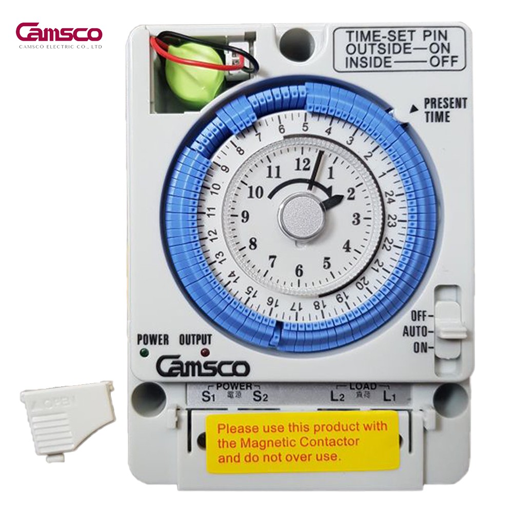 Timer hẹn giờ 24h camsco tb35-n bật tắt tự động 220vac 15a