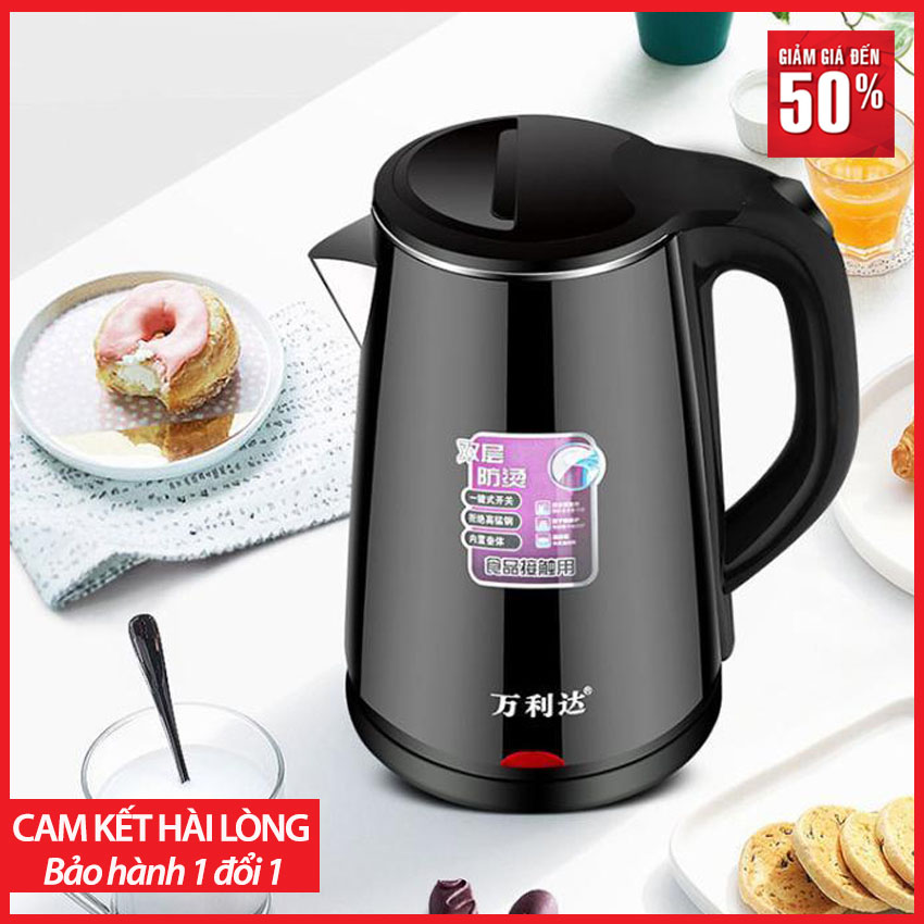 ẤM SIÊU TỐC 2 LỚP CHỐNG BỎNG CAO CẤP, CÔNG NGHỆ INVENTER TIẾT KIỆM ĐIỆN; TỐC ĐỘ ĐUN SÔI CỰC NHANH; HÀNG THÁI LAN; BẢO HÀNH 6 THÁNG