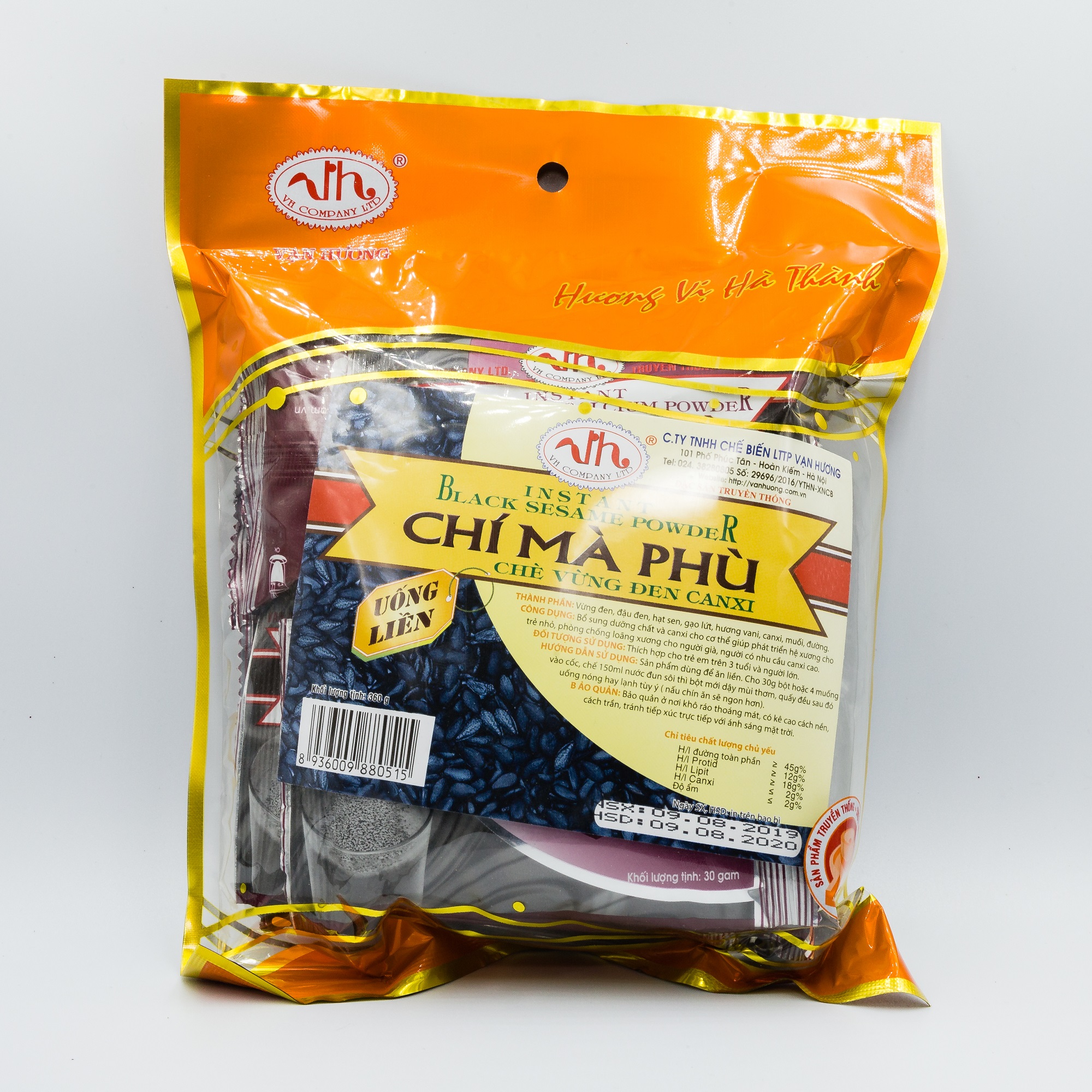 Chí mà phù chè vừng đen canxi vạn hương - hương vị hà thành