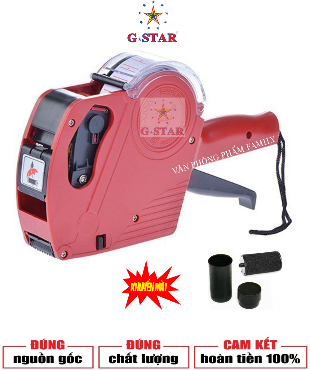 Máy dán giá  PL-68 G-STAR chính hãng cao cấp in lên đến 8 chữ số, hỗ trợ việc gắn giá đối với hầu hết các loại mặt hàng