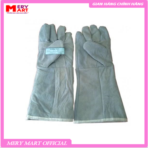 Combo 2 đôi găng tay da hàn, găng tay thợ hàn, găng tay lao động