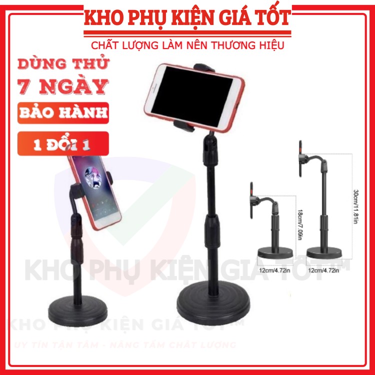 Giá đỡ điện thoại livestream, giá đỡ điện thoại để bàn, quay tiktok xoay 360 độ tiện dụng