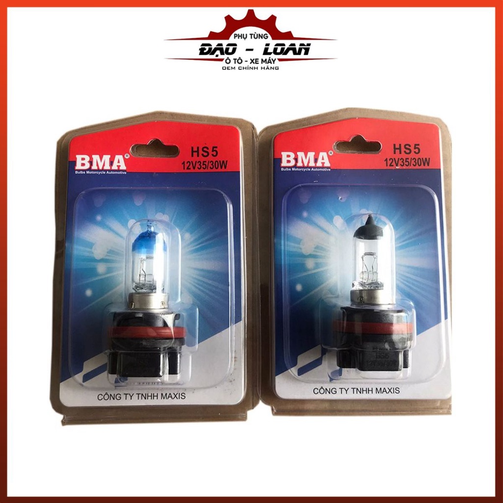 [Siêu sáng] Bóng đèn pha BMA Halogen 12V 35W/30W Chân HS5 cho PCX AirBlade Lead 2011