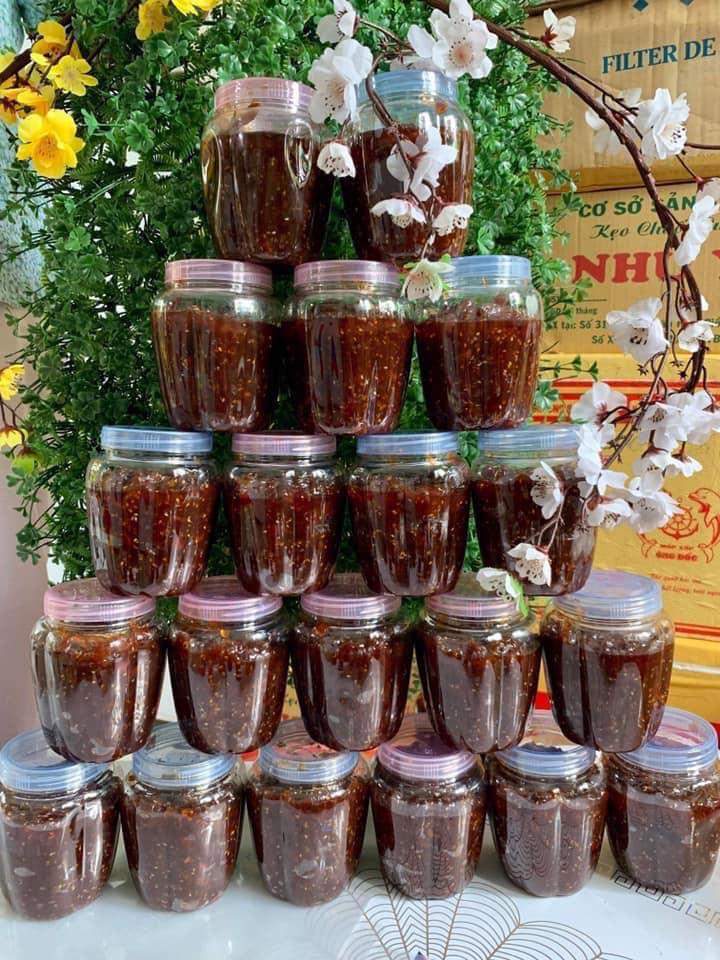 Nước me ngào khóm 1kg2 ( tặng 300gr đậu phộng rang)
