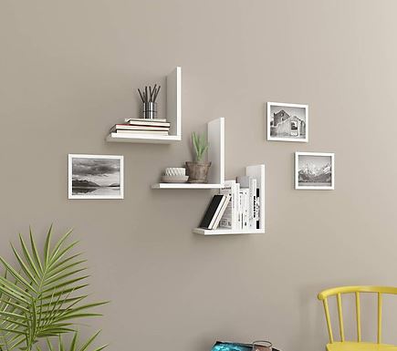 Kệ trang trí treo tường 3 chữ V- giá xưởng