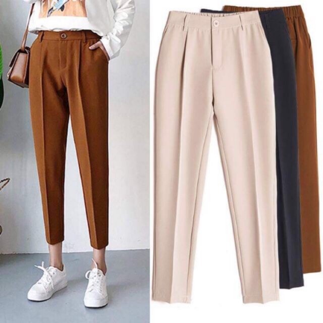 Quần baggy nữ , Quần tây công sở mẫu mới siêu hot