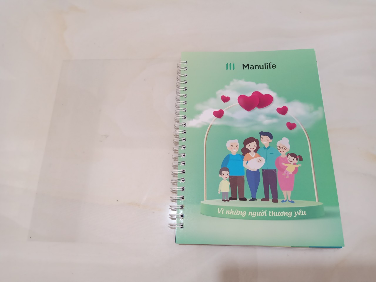 Sổ lò xo quà tặng Manulife