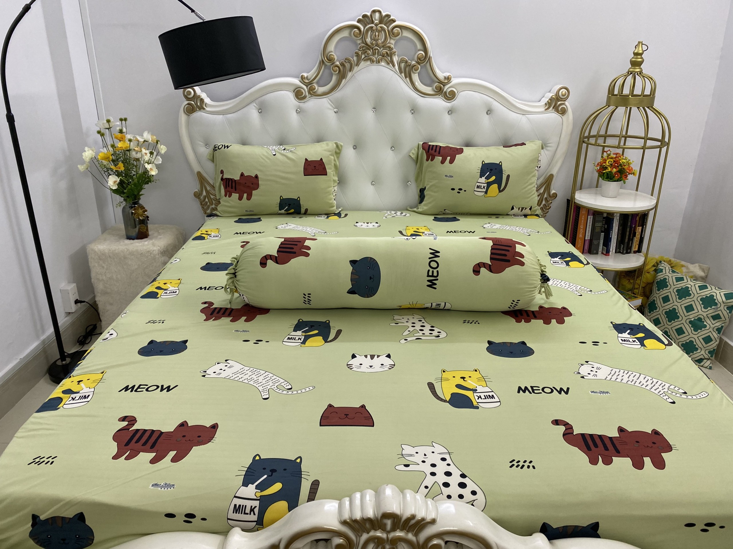 [HCM]Bộ Drap Thun Hàn Quốc mát lạnh { 4 món } đủ size  #gatraigiuonggiare #ga #gabocdem #gagiare