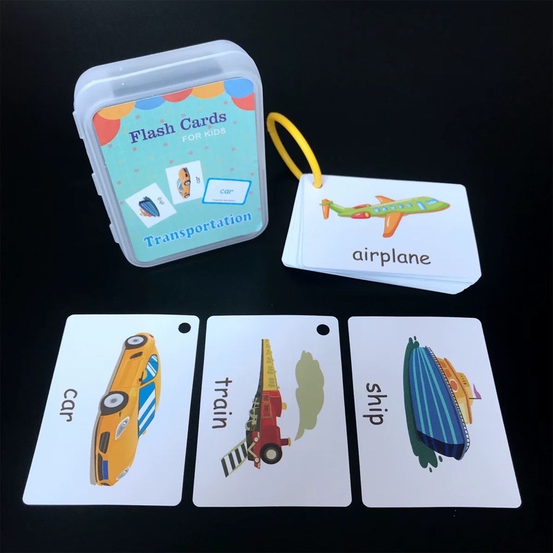 Bộ thẻ học thông minh, flashcard tiếng anh các chủ đề giáo dục sớm cho bé, nhỏ gọn thuận tiện cho bé mang đi học đi chơi