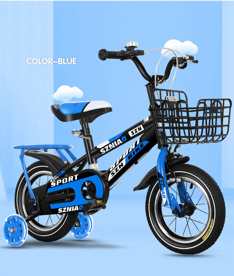 Xe Đạp Trẻ Em Gấp Gọn 12inch Có Baga Điều Chỉnh Được Chiều Cao