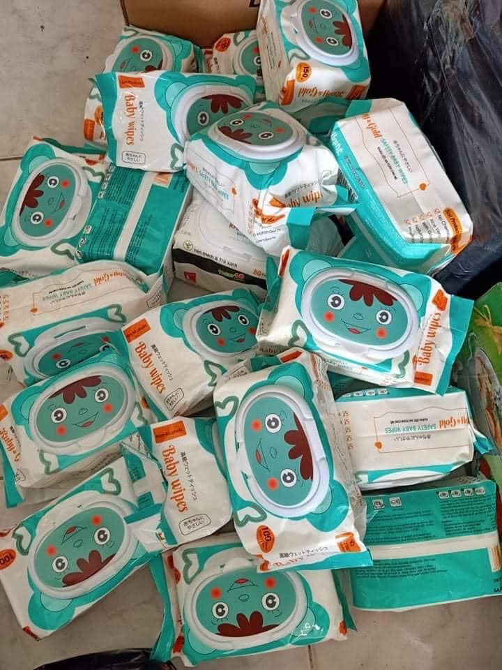 Combo 10 bịch khăn ướt Baby wipes 100 tờ