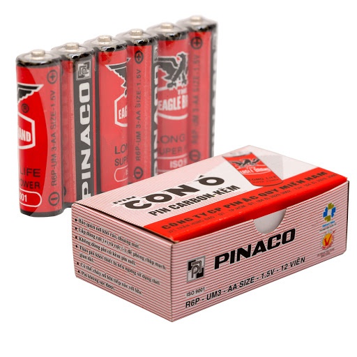 Vĩ 6 viên pin con ó - pin tiểu