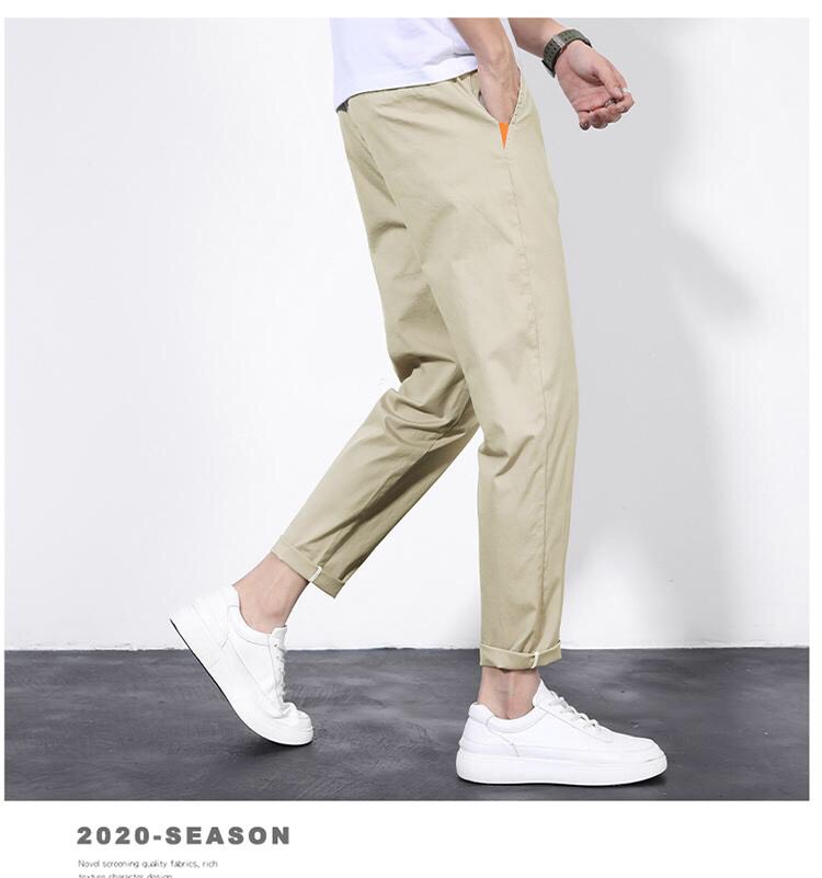 Quần baggy kaki nam vải bao đẹp không xù (Kèm video hình thật)