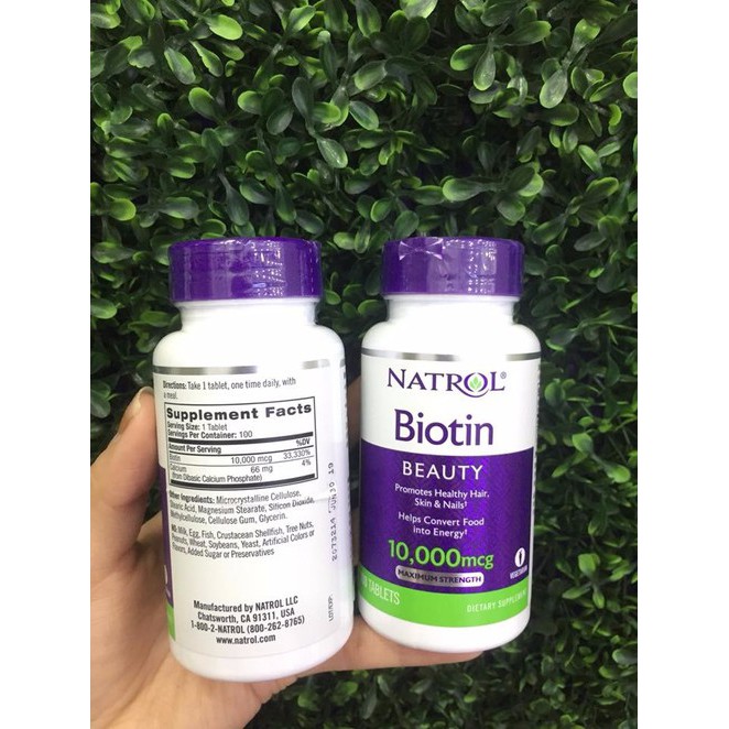 Biotin 10.000mcg Natrol Của Mỹ