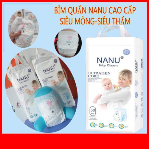 Combo 50 miếng 100 miếng tã bỉm quần nanu đủ size s/m/l/xl/xxl