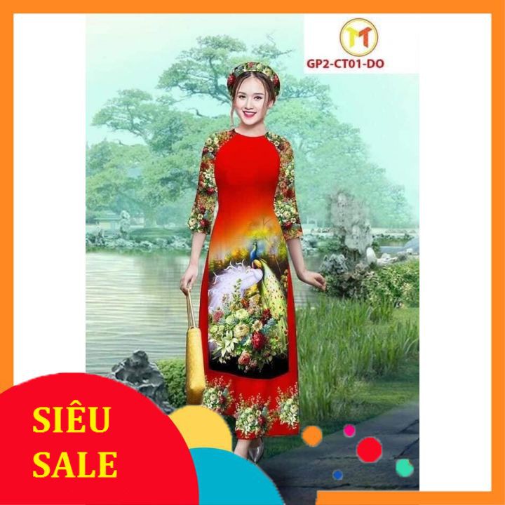 Áo dài cách tân lụa nhật giá cực rẻ