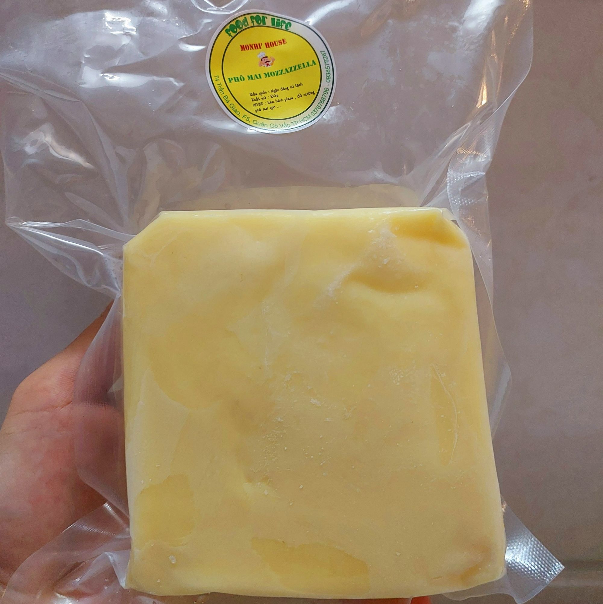 500g Phô Mai Mozarrela kéo sợi, nhập khẩu Đức _Monhi_Food