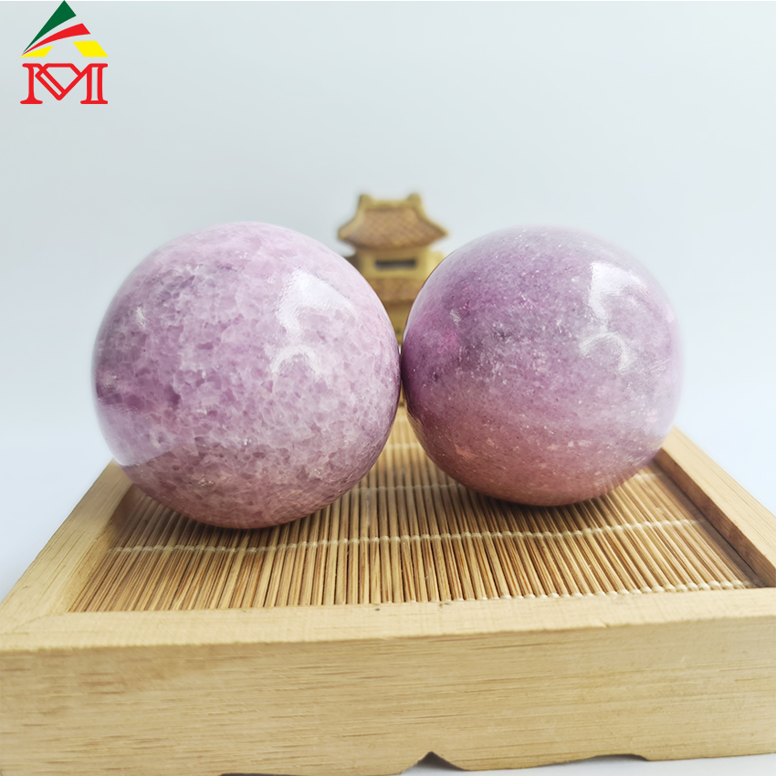 Cặp bi lăn tay đá serpentine tím