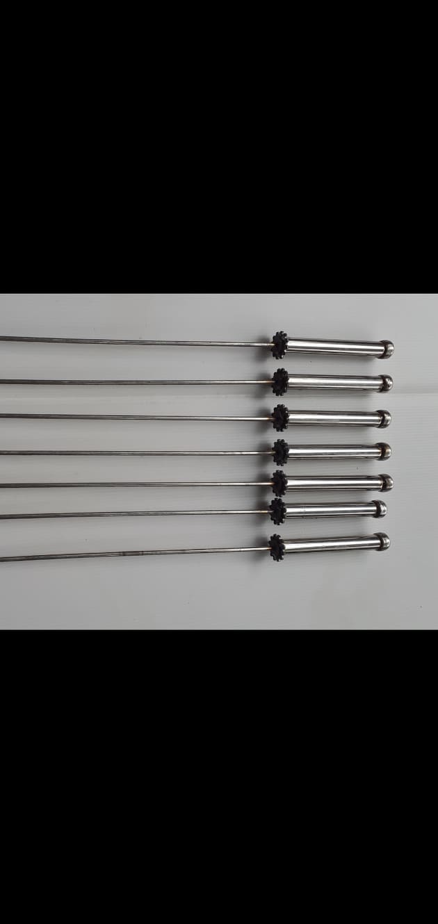 xiên nướng thịt ( chế máy quay thịt tự động)