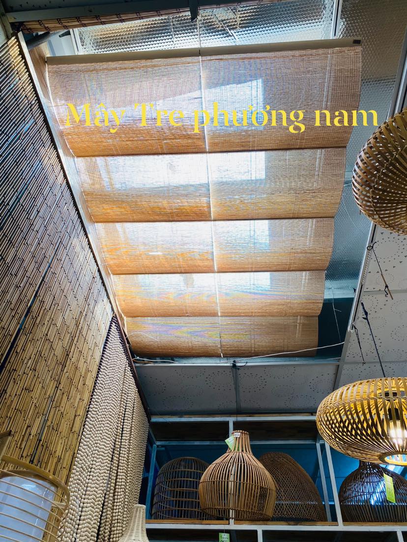 com bo2 m dài  mành tăm trang trí làm trần nhà làm khăn trải bàn khổ 60cm