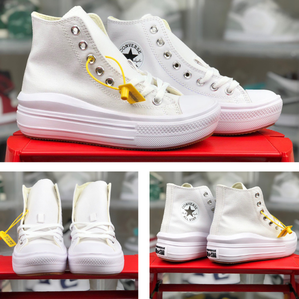 HOT DEAL - Giày Nữ Converse Chuck Taylor All Star Move Trắng