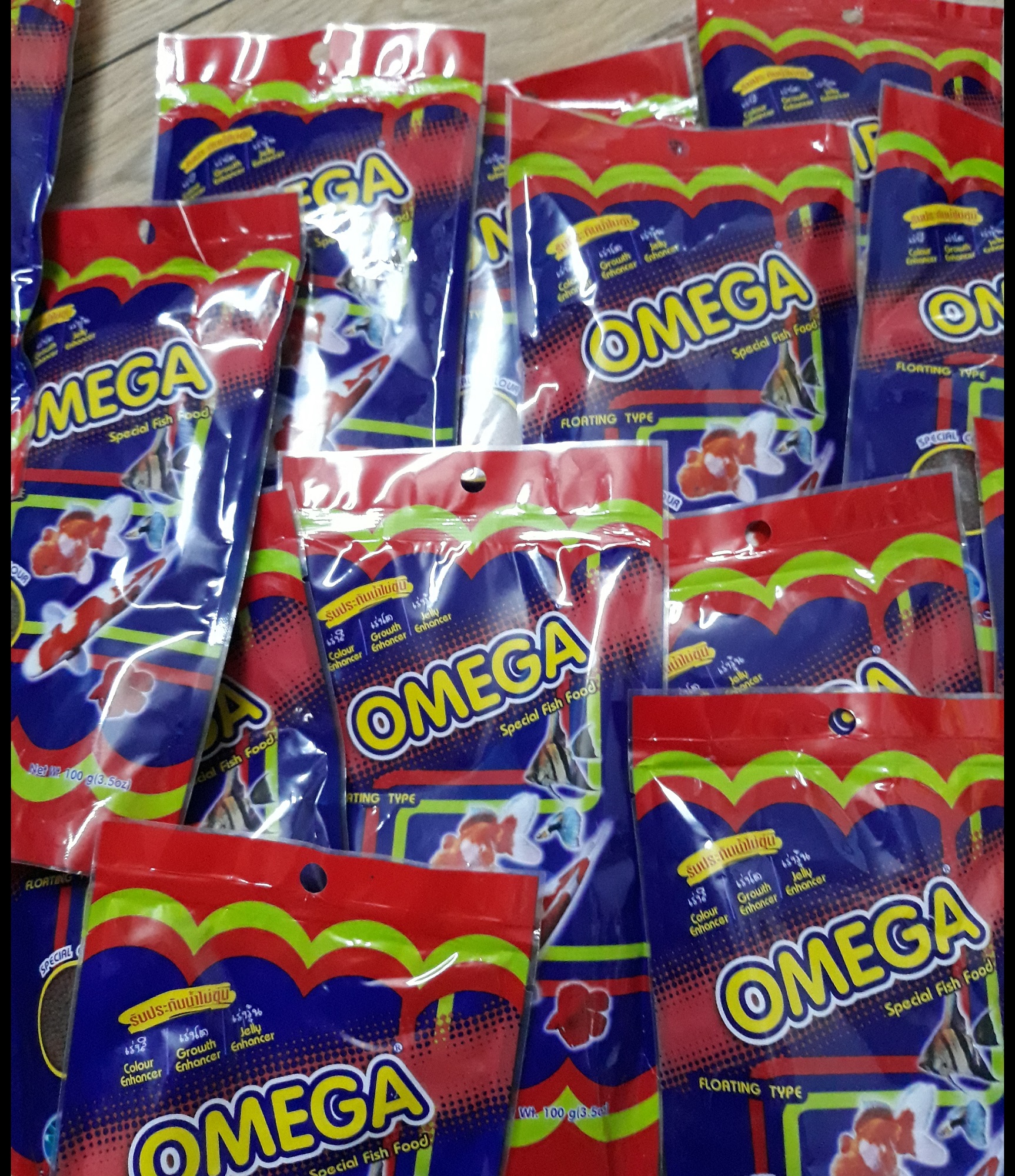 Thức ăn cho cá vàng, cá chép omega 100g