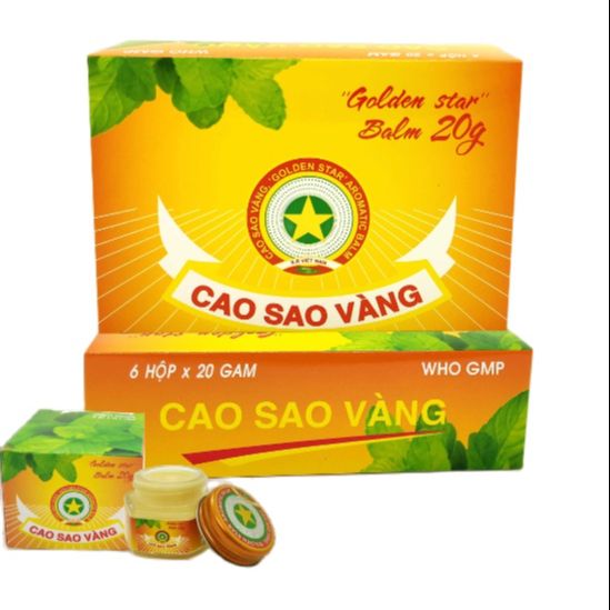 Dầu cao sao vàng loại 20 g 1 lọ/hộp, lọ thủy tinh sang trọng