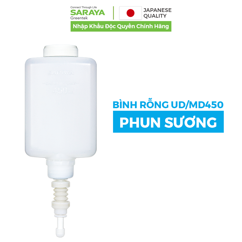 Bình rỗng dùng để đựng dung dịch Saraya UD/MD450