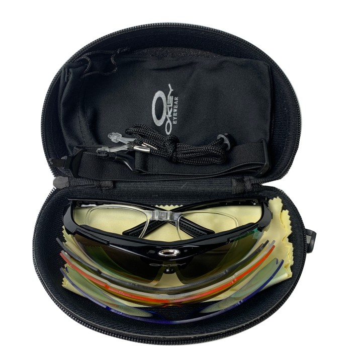 Bán buôn - bộ kính pubg oakley 5 in 1 - kính mát thể thao, kính đi xe đạp thành phố, kính thời trang