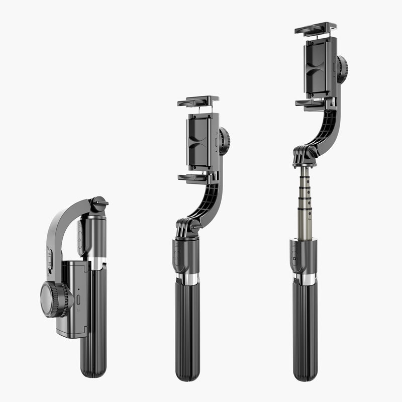 Gậy chụp hình selfie quay phim chống rung kiêm tripod đa năng 2 in 1 kèm remote bluetooth không dây L08 hỗ trợ nhiều mức thay đổi độ dài, tripod 3 chân chắc chắn, xoay 360 độ