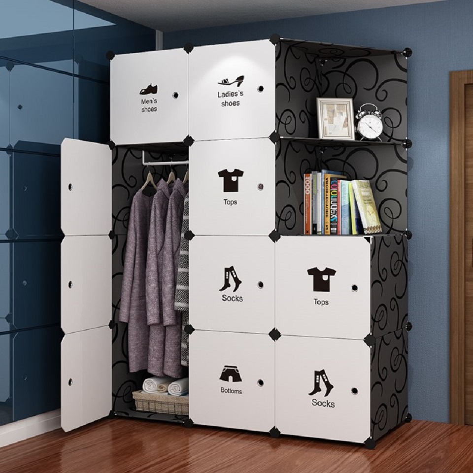 [HCM]Tủ Nhựa - Tủ Ghép 12 Ngăn Nhiều Mẫu Mã Size To Tặng Đầy Đủ Phụ Kiện