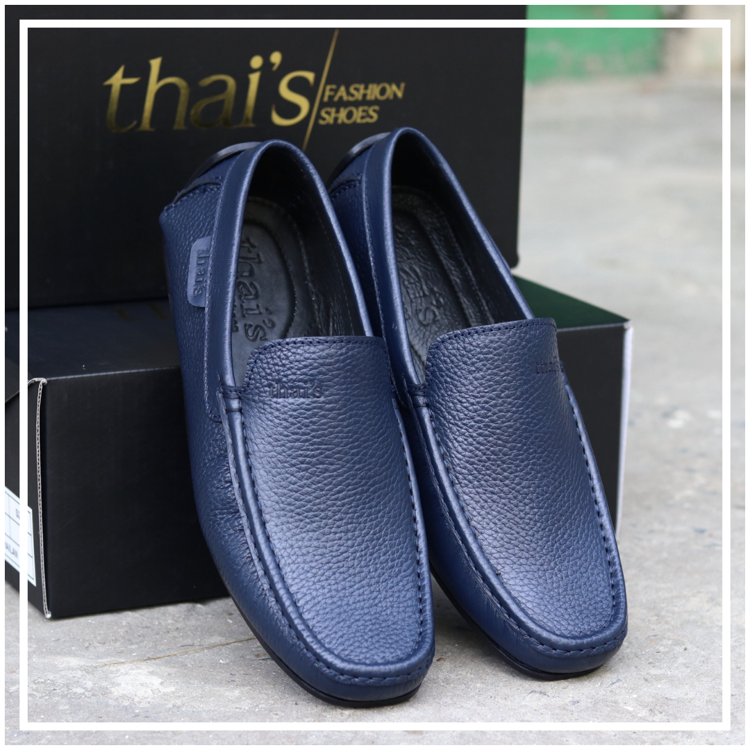 [HCM][Tặng tất khử mùi] Giày lười/giày mọi nam da bò thật - Giày da cao cấp - Giày nam công sở giày nam đẹp TH03