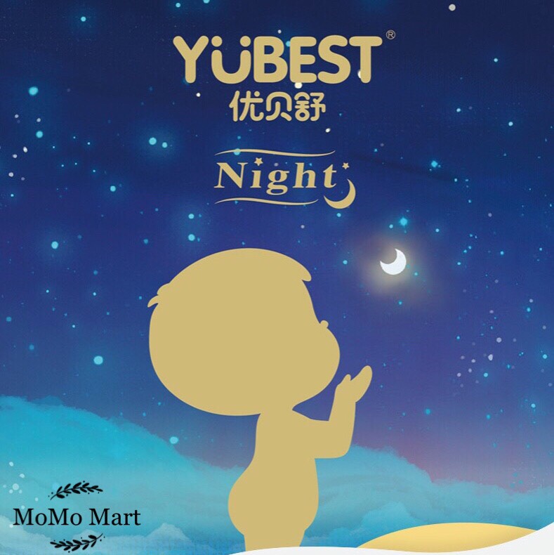 Bỉm Yubest ❤️FREESHIP❤️ Tã Dán Yubest Night  Chính Hãng S90, M108, M84, L96, L78, XL72❤️ Momo mart