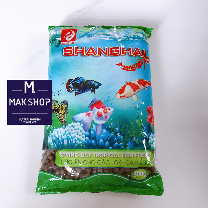 Thức Ăn Cá ShangHai Viên To 500g, Vừa Miệng Cá Size Lớn, Giúp Cá Cảm Giác Đớp Mồi, Mau Ăn, Chóng Lớn