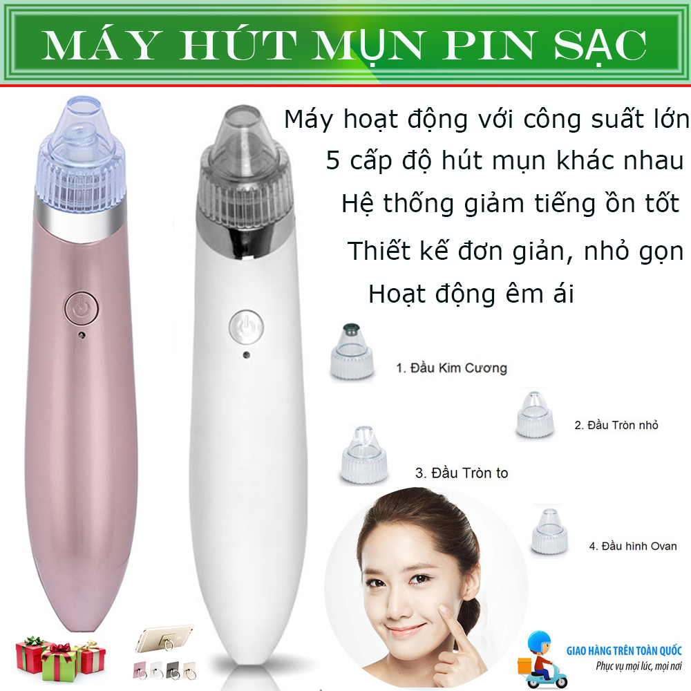Máy Hút Mụn Pin Sạc,Máy Hút Mụn Xn 8030,Máy Hút Mụn Mini Cầm Tay. Đánh Bay Các Loại Mụn Ẩn Sâu Trong Da - Hút Sạch Các Chất Nhờn Và Tế Bào Chết Cho Làn Da Tươi Tắn Khỏe Mạnh Hơn+ Tặng Kèm 1 Móc Điện Thoại Cực Kute