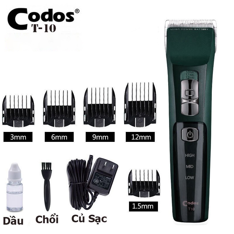 Tông đơ cắt tóc Codos T10 cao cấp