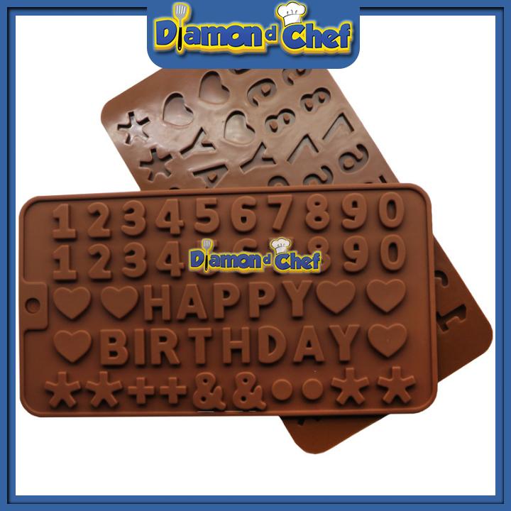 Khuôn silicon chữ Happy Birthday
