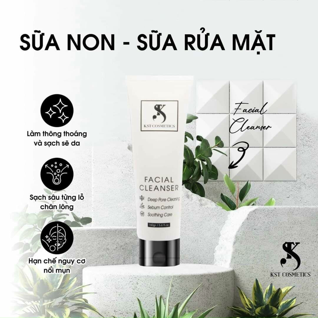 Sữa rửa mặt kst sữa non sạch da trắng hồng chính hãng